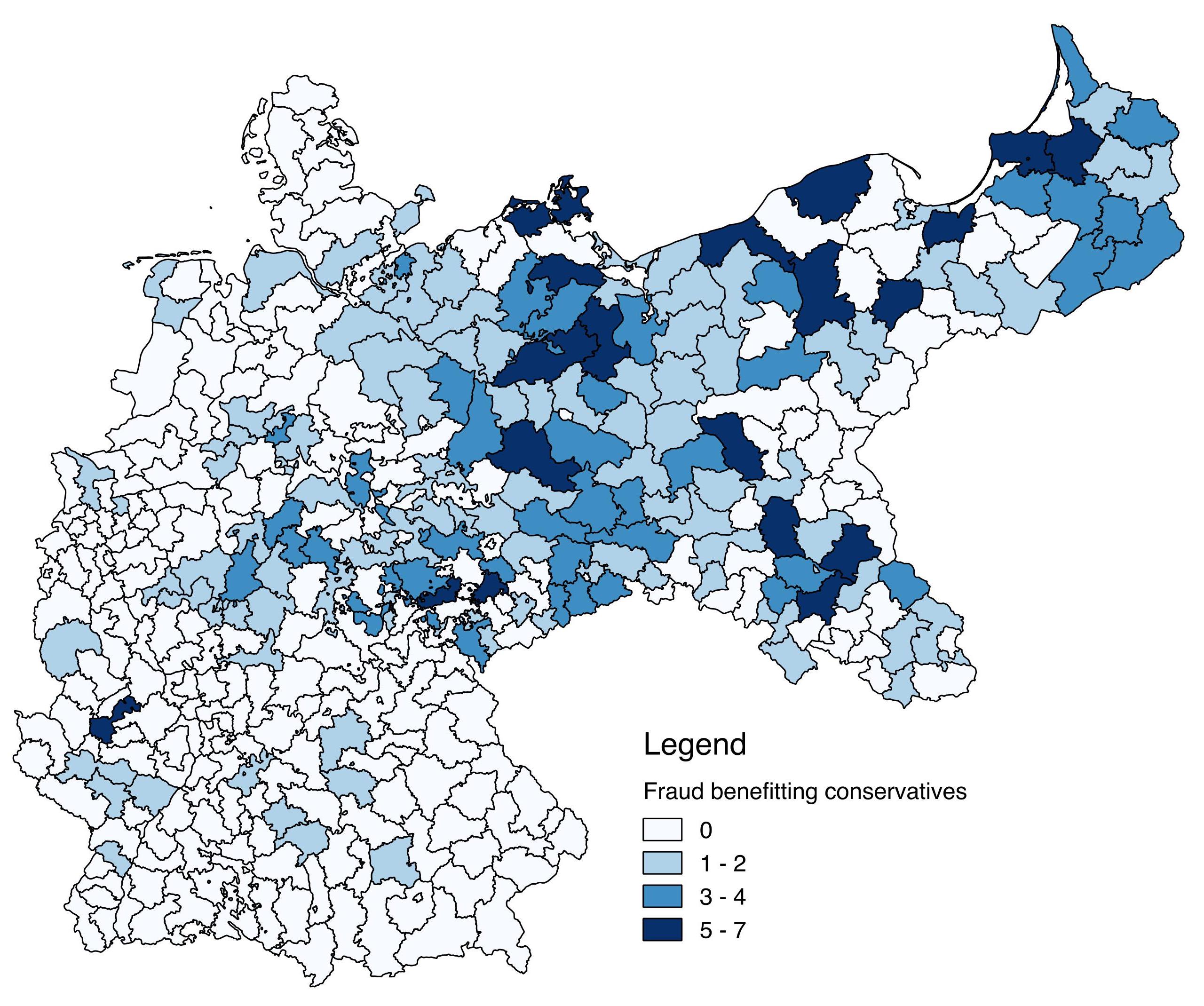 Map of constituencies of imperial Germany